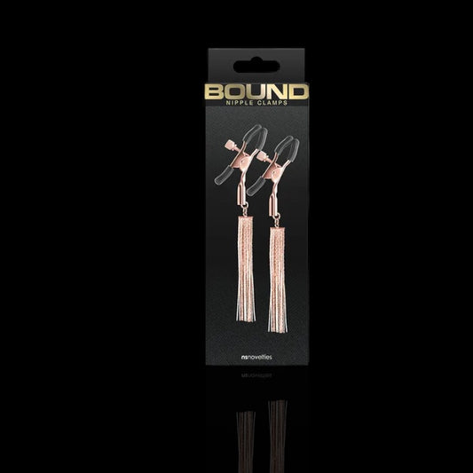 Bound Nipple Clamps - D2 - Rose Gold