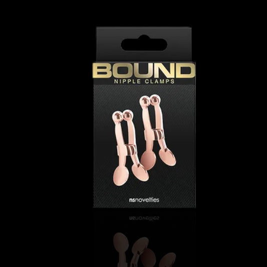 Bound Nipple Clamps - C1 - Rose Gold