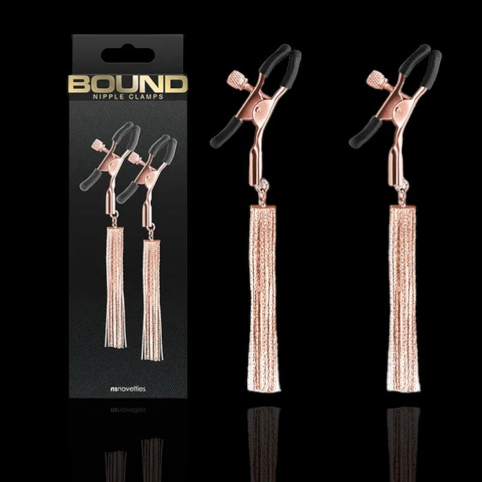 Bound Nipple Clamps - D2 - Rose Gold