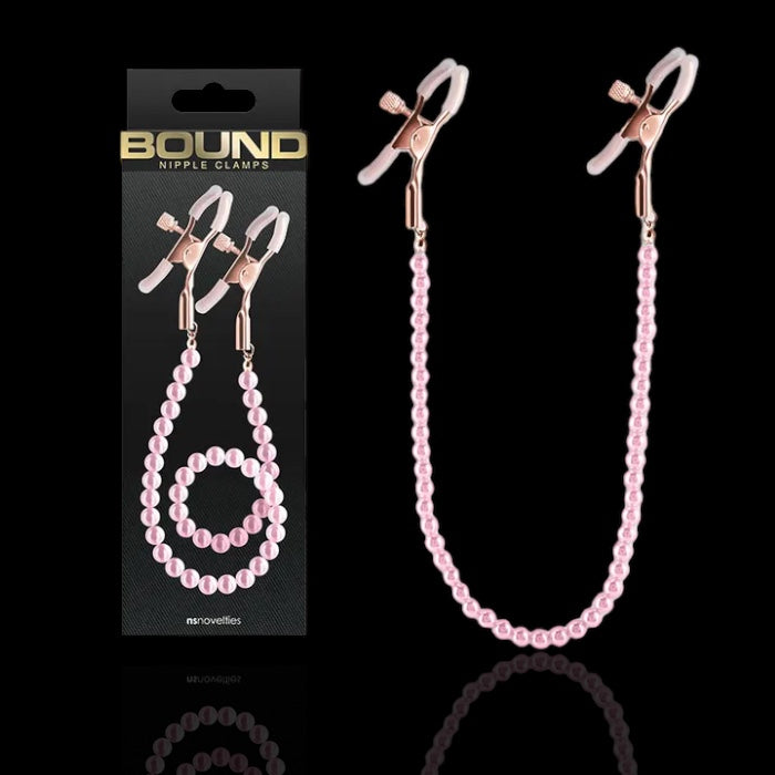 Bound Nipple Clamps - DC1 - Pink